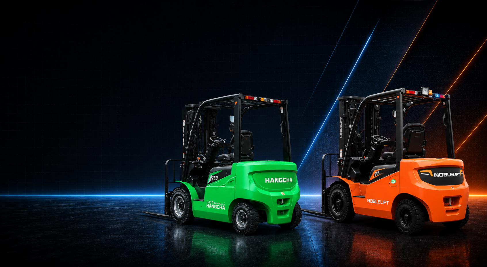 Noblelift vs Hangcha lithium forklift comparison