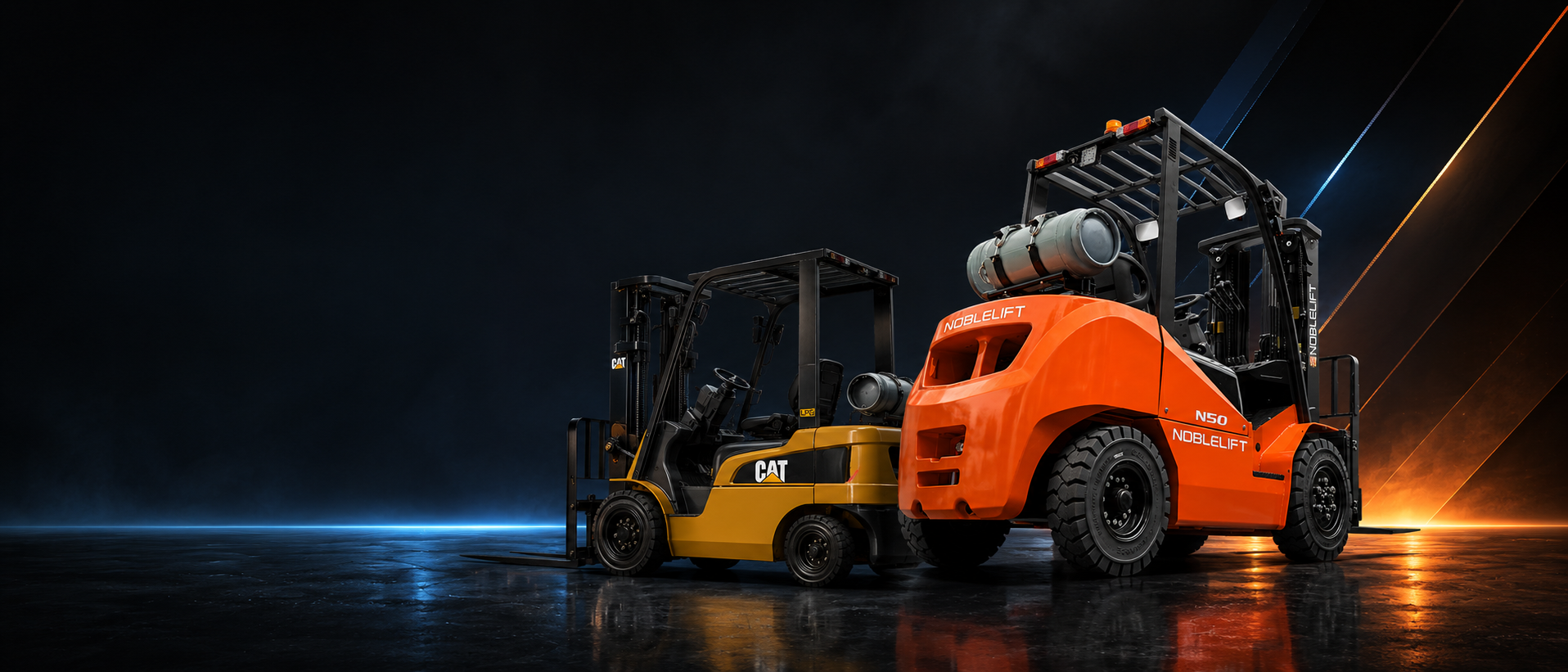 Noblelift vs CAT Mitsubishi forklift comparison