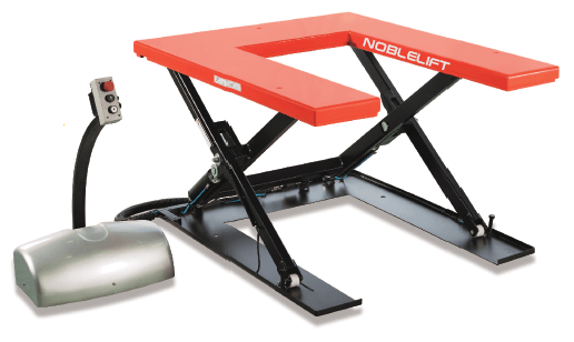 HTF-U Electric U-Shape Low Profile Single-Scissor Table - Stationary